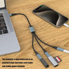 NÖRDIC USB Splitter USB-C till 3xUSB-C