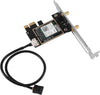 NÖRDIC WiFi 7 PCIe x1 trådlöst nätverkskort med Intel BE200-chipset, 8800 Mbps, Bluetooth 5.4
