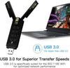 NÖRDIC WiFi 7 USB 3.0 trådlös adapter med tri-band och hög hastighet för stationära och bärbara datorer, Windows 10/11, Plug & Play