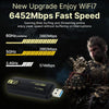 NÖRDIC WiFi 7 USB 3.0 trådlös adapter med tri-band och hög hastighet för stationära och bärbara datorer, Windows 10/11, Plug & Play