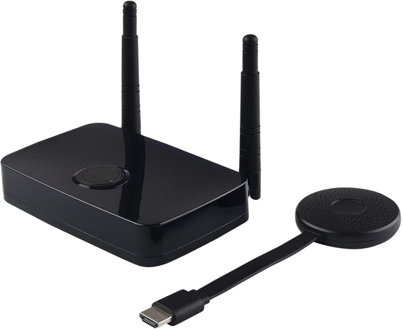 NÖRDIC Trådlöst HD 1080P Multimedia Interface Sändare och Mottagare Kit, Stöd för 5G och 2.4G Dual Band WiFi