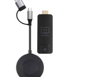 NÖRDIC Trådlös USB-C/A till HDMI Förlängare 1080P 60Hz 50m Windows, Android och iOS