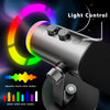 NÖRDIC XLR/USB dynamisk mikrofonkit, RGB-justerbart mikrofonarmstativ för streaming, gaming, voice-over och inspelning