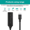 aktiv 5m USB-C 3.0 SuperSpeed 5Gbps förlängningskabel hane till hona