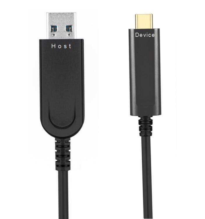 active AOC Fiber 15m USB 3.2 SuperSpeed 10Gbps USB-C till USB A Data transmission only
