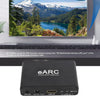 NÖRDIC eARC/ARC HDMI Ljud-Extractor, 24 bit 192 kHz volymkontroll, HDMI, RCA, optisk och 3,5 mm ljudutgång, för HDTV, högtalare och förstärkare