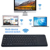 NÖRDIC trådlös 2,4G Tangentbord med pekplatta 78 tangenter IOS Android Windows Arabisk layout