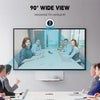 NÖRDIC HD 4K-webbkamera för PC och laptop, 360° justerbar med autofokus, 3-färgs touchbelysning för videosamtal, livestreaming och distansarbete