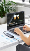 NÖRDIC USB-C 3.2 Kortläsare 1xSD 4.0, 1xMicroSD 4.0, 1xCFExpress A, 1xUSB-C 3.2 10G, 1xUSB-A 3.2 10G, UHS-II