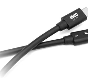 OWC 1m Thunderbolt 5 Certified USB-C kabel 120G 240W 8K60Hz Kompatibel med Thunderbolt 4, USB4 och USB-C, Svart