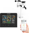 Professionell trådlös väderstation 13-i-1 med utomhussensor, termometer, barometer, hygrometer, vind- och regnmätare, 5" LCD-Display