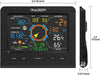 Professionell trådlös väderstation 13-i-1 med utomhussensor, termometer, barometer, hygrometer, vind- och regnmätare, 5" LCD-Display