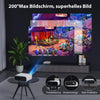 Projektor med WiFi och Bluetooth, 20 000 Lumen, 4K-stöd, Full HD 1080P-upplösning, stöd för Switch och PS5