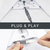 Starlink Mini DC 5,5×2,1mm hane till USB-C hona 20cm, vattentät, 60W PD-smartchip