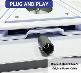 Starlink Mini DC-förlängningskabel 22 cm, vattentät strömkabel-adapter, hona till hane