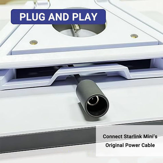 Starlink Mini DC-förlängningskabel 22 cm, vattentät strömkabel-adapter, hona till hane