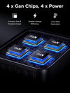 UGREEN 200W USB C Charger, Nexode 6-Port GaN Desktop Charger, USB C Charging Station