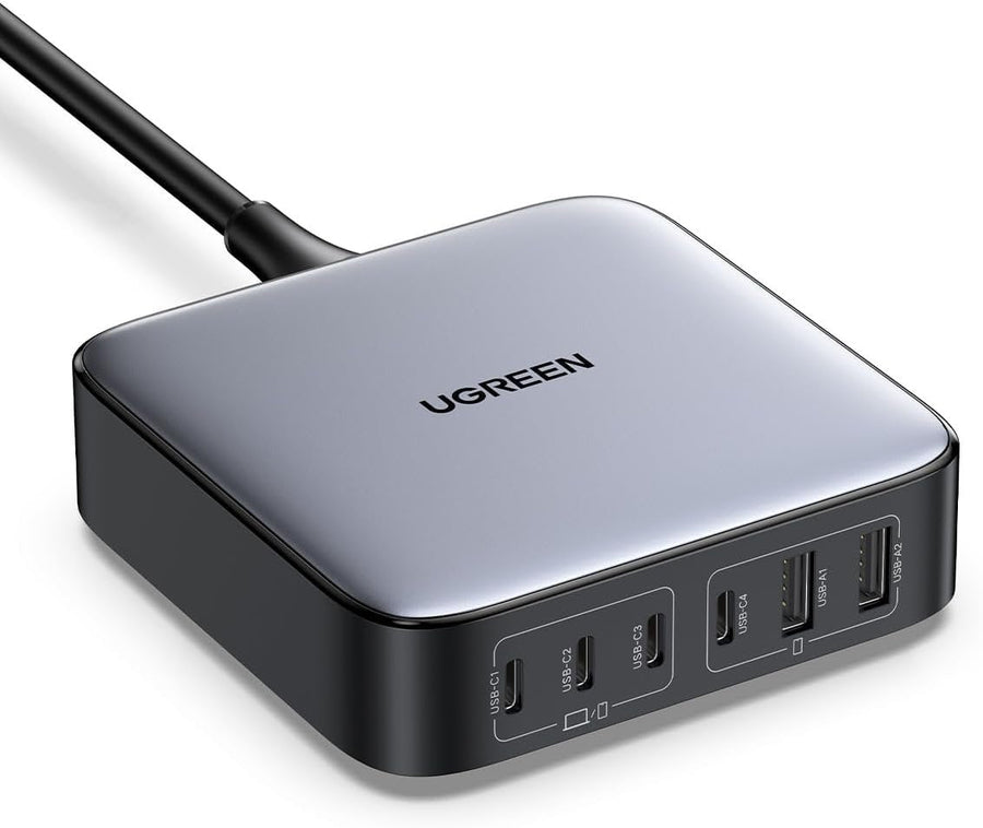 UGREEN 200W USB C Charger, Nexode 6-Port GaN Desktop Charger, USB C Charging Station
