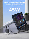 UGREEN 45W USB-C Laddare 3-portar, PPS snabbladdare