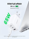 UGREEN 65W USB-C 3 ports Charger 2xUSB-C 1xUSB-A