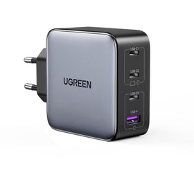 UGREEN Nexode 100W GaN USB-C 4-portars laddare, för MacBook Pro/Air, iPad Pro, iPhone 17/16/15-serien, Galaxy S25/S24, Pixel 10/9, Steam Deck, Pixelbook
