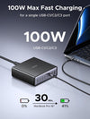 UGREEN Nexode 200W GaN USB C Laddningsstation, 8-Ports Bords Laddare med PD 100W