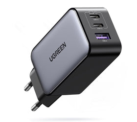 UGREEN Nexode 65W USB-C laddare med 3 portar, 2xUSB-C + 1xUSB-A, PD, PPS och GaN II
