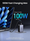 UGREEN Nexode X USB C Charger 100W Mini GaN Charger 3-Port PD Power Supply Compact Fast Charger PPS 45W