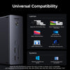 UGREEN Revodok Max Thunderbolt 5-dockningsstation 13-i-1, 120Gbps, 3xTB5-portar, 8K@60Hz/6K@60Hz/4K@240Hz, 140W laddning och 2,5Gbps Ethernet