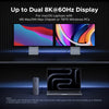 UGREEN Revodok Max Thunderbolt 5-dockningsstation 13-i-1, 120Gbps, 3xTB5-portar, 8K@60Hz/6K@60Hz/4K@240Hz, 140W laddning och 2,5Gbps Ethernet