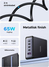 UGREEN USB-C Charger 65W GaN 5-Port Desktop Charging Station PPS Fast Charger