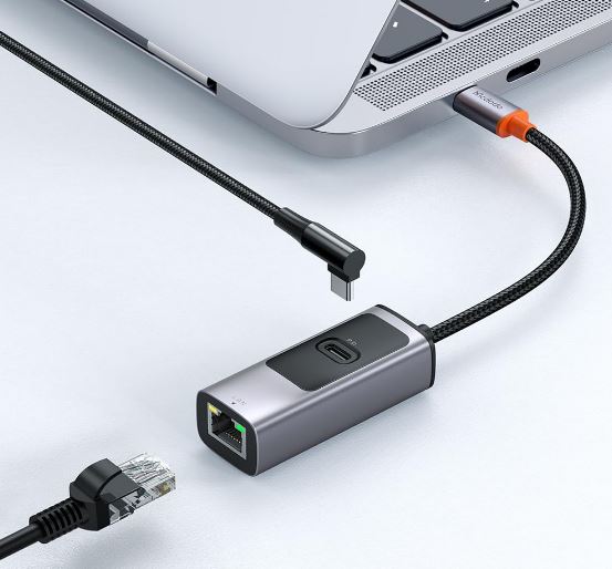 Mcdodo HU-0680 2 in 1 100W PD + LAN Port USB Type C USB Hub Gray