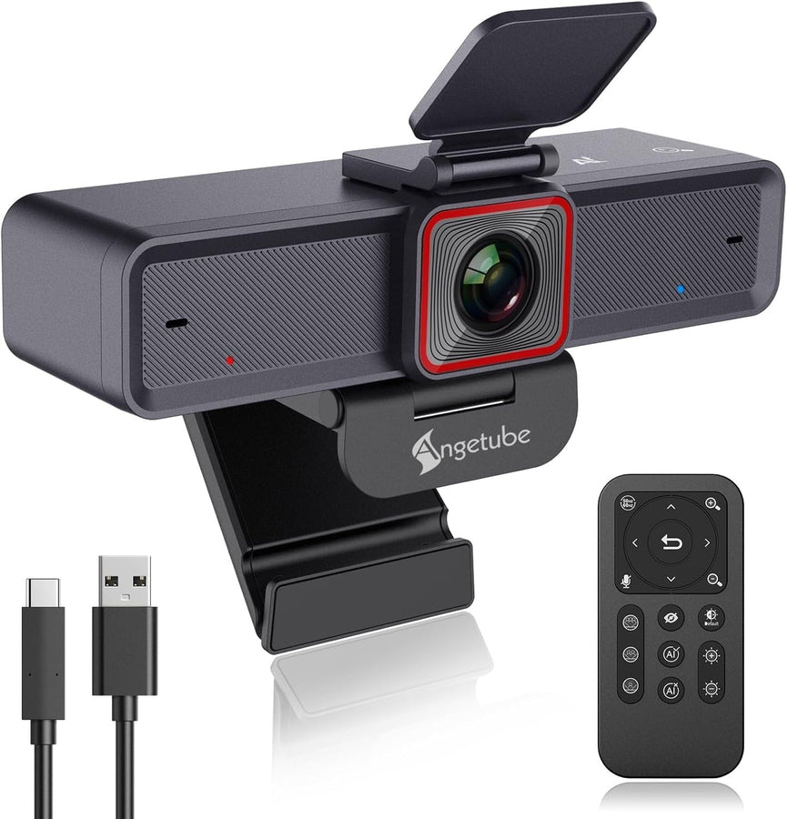 UHD 4K 30fps 8MP webbkamera med auto fokus/tracking/framing/zoom, dubbla mikrofoner, SONY Sensor