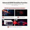 USB-C KVM Dockningsstation för 2 Laptops, Dual 4K-skärm, 11-i-1 med 100W PD, 1Gbps LAN & EDID-emulering