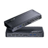 USB-C KVM Dockningsstation för 2 Laptops, Dual 4K-skärm, 11-i-1 med 100W PD, 1Gbps LAN & EDID-emulering