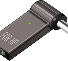 NÖRDIC USB-C till Laptopladdningsadapter, USB-C till DC-kontakt, 100W PD, DC 4,5×3,0 mm för HP