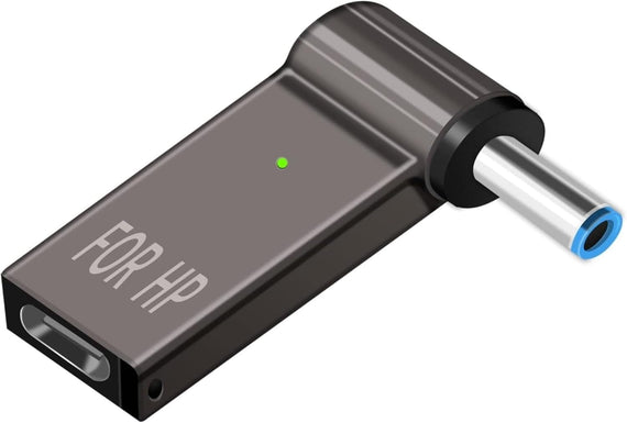 NÖRDIC USB-C till Laptopladdningsadapter, USB-C till DC-kontakt, 100W PD, DC 4,5×3,0 mm för HP