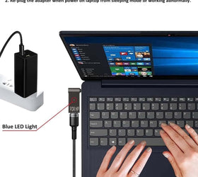 NÖRDIC USB-C till Laptopladdningsadapter, USB-C till DC-kontakt, 100W PD, DC 4,5×3,0 mm för HP