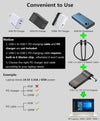 NÖRDIC USB-C till Laptopladdningsadapter, USB-C till DC-kontakt, 100W PD, DC 4,5×3,0 mm för HP