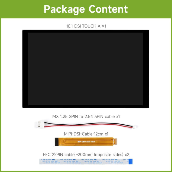 Waveshare 10.1 inch DSI Capacitive Touch Display, 800 x 1280, IPS Panel, Optical Bonding Toughened Glass Panel, for Raspberry Pi/RK3576/RK3506/ESP32-P4