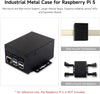 Waveshare industriellt metallchassi (D) för Raspberry Pi 5