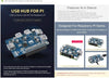 Waveshare USB 3.2 Gen1 HUB HAT för Raspberry Pi 4 med 4x USB 3.2 Gen1-portar upp till 5 Gbps
