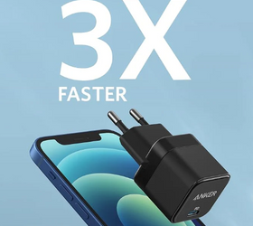 Anker PowerPort III Cube 20W strömadapter, USB-C, svart