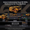 iVANKY 26-i-1 FusionDock Ultra Dual Thunderbolt 5 10GbE MacBook-dockningsstation 4x6K/Trippel 8K M1-M5 Pro/Max 120Gbps 240W Inkompatibel med Windows