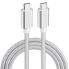 NÖRDIC 1m USB3.2 Gen2 SuperSpeed USB 10Gbps USB-C till C nylonflätad kabel med Power Delivery 100W, 4K60Hz video och Emarker