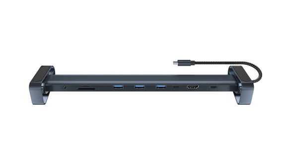 1 till 10 USB-C dockingsstation 1xHDMI 4K30Hz 1xUSB-C PD100W 3xUSB-A 5G 1xLAN 10/100 1xAudio 1xTF 1xMicroSD Thunderbolt 3 & 4