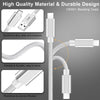 1m USB3.2 Gen1 USB-C till A nylonflätad kabel snabbladdning 3A 5Gbps Power Delivery PD 60W vit