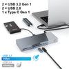 DisplayLink USB-A & USB-C Dockingsstation 1 till 15 för trippla monitorer 3xHDMI 4K30Hz för Mac M1 M2 Thunderbolt 3 & 4