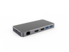 NÖRDIC 1 till 7 USB-C dockningsstation för dubbla monitorer 2xHDMI 8K30Hz 4K120Hz PD3.0 100W 2xUSB-A 1xUSB-C 1xRJ45 Giga Macbook M1 & M2