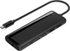 NÖRDIC 1 till 8 USB-C dockningsstation för dubbla monitorer 1xHDMI 1xDP 8K30Hz 4K120Hz PD3.0 100W 2xUSB-A 1xRJ45 Giga 1xSD 1xMicroSD Macbook M1 & M2 Thunderbolt 3/4 USB4